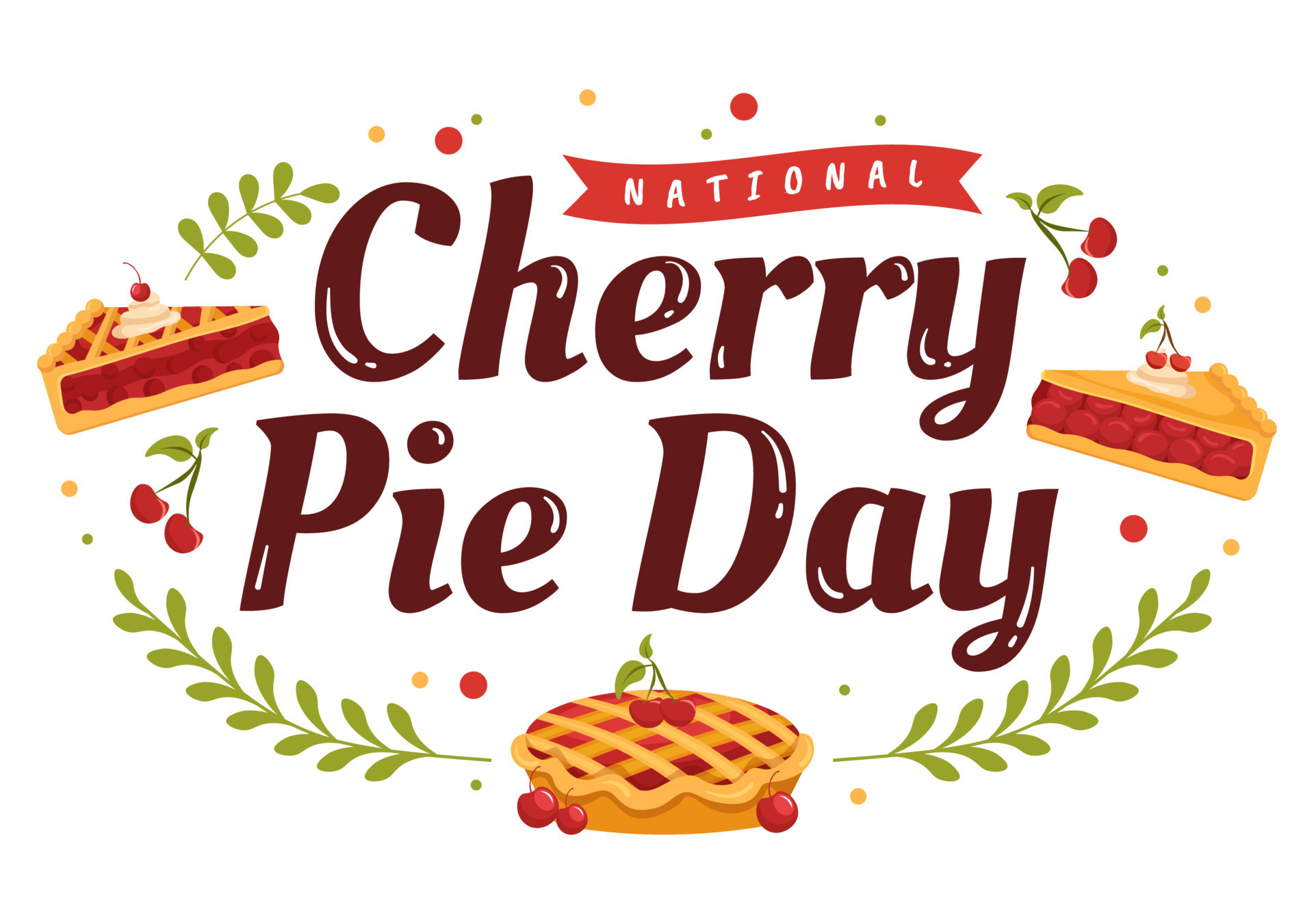 National Cherry Pie Day on February 20 with Food of Pastry Shells and