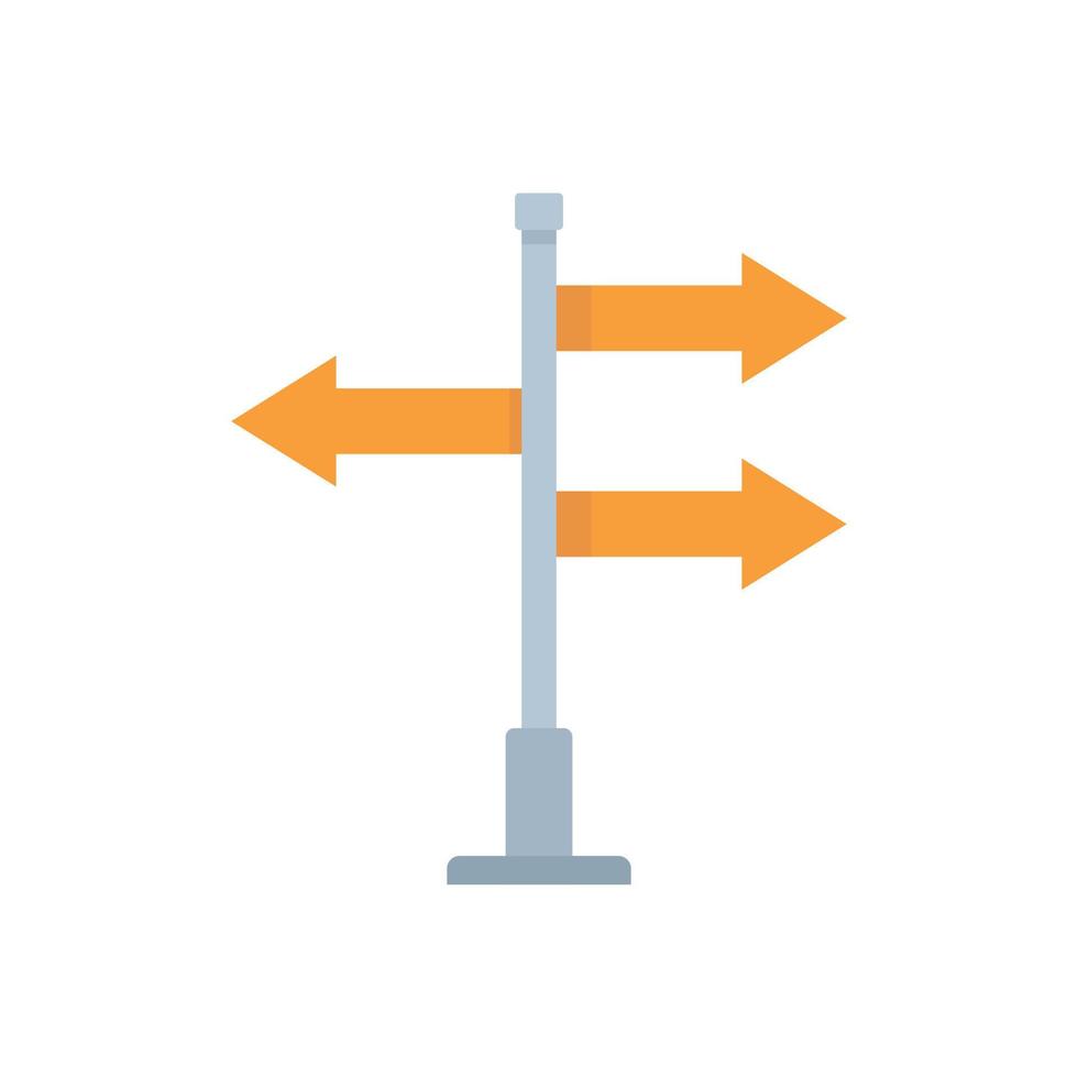 Hitchhiking sign board icon flat isolated vector