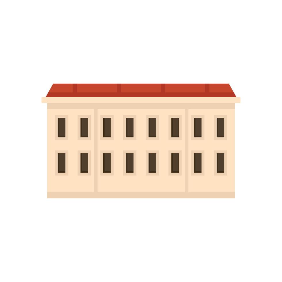 icono de edificio de apartamentos de riga vector aislado plano