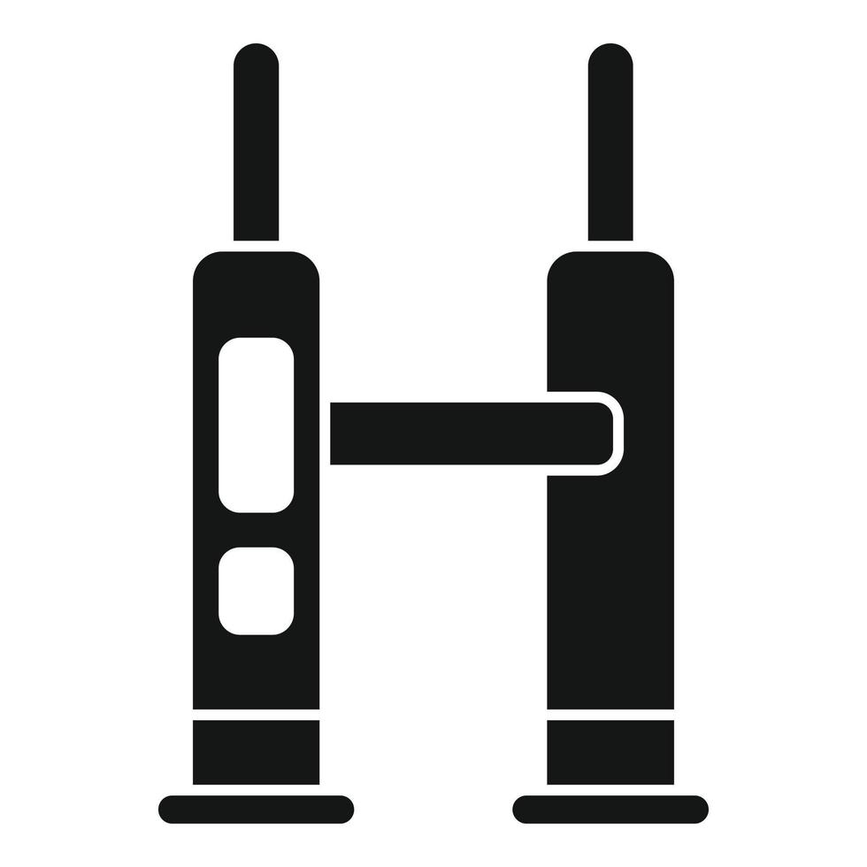 Check car lift icon simple vector. Auto garage vector