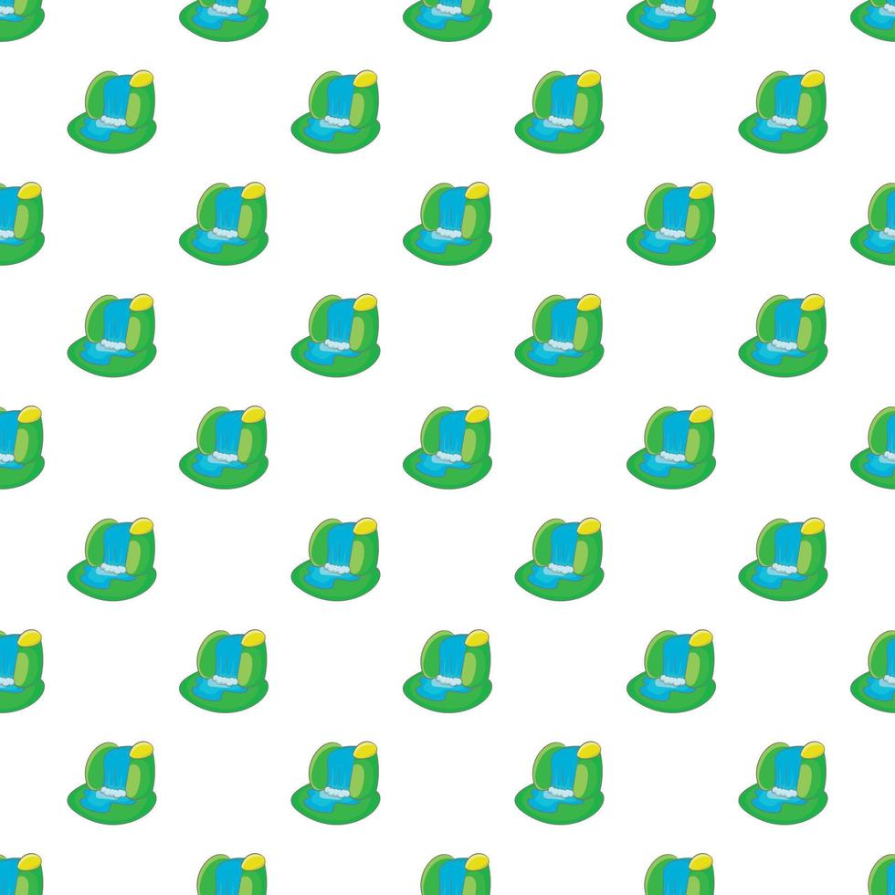 Waterfall pattern, cartoon style vector