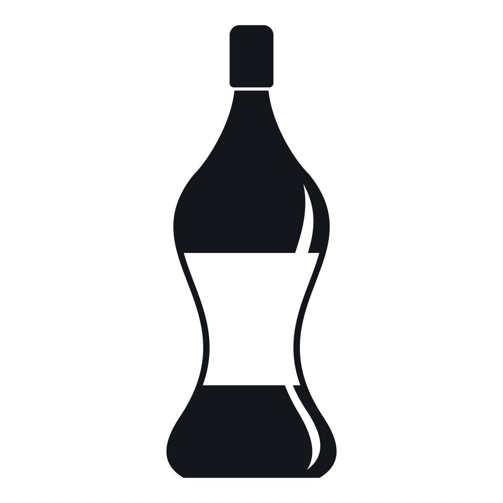 Soda water icon, simple style vector