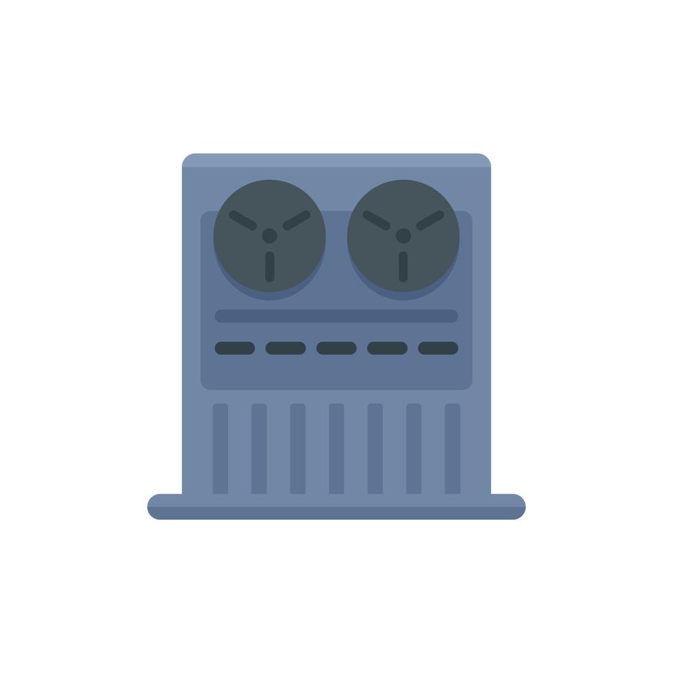 Old video recorder icon flat isolated vector