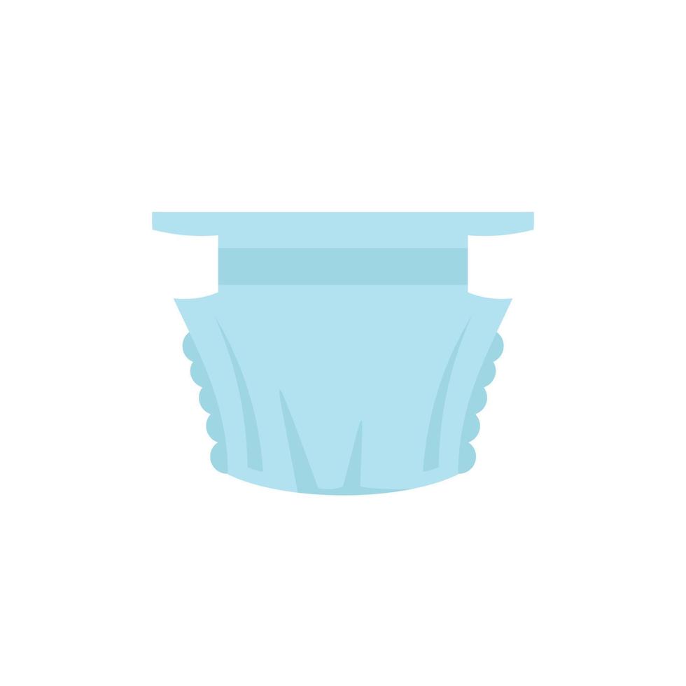 Soft diaper icon flat isolated vector