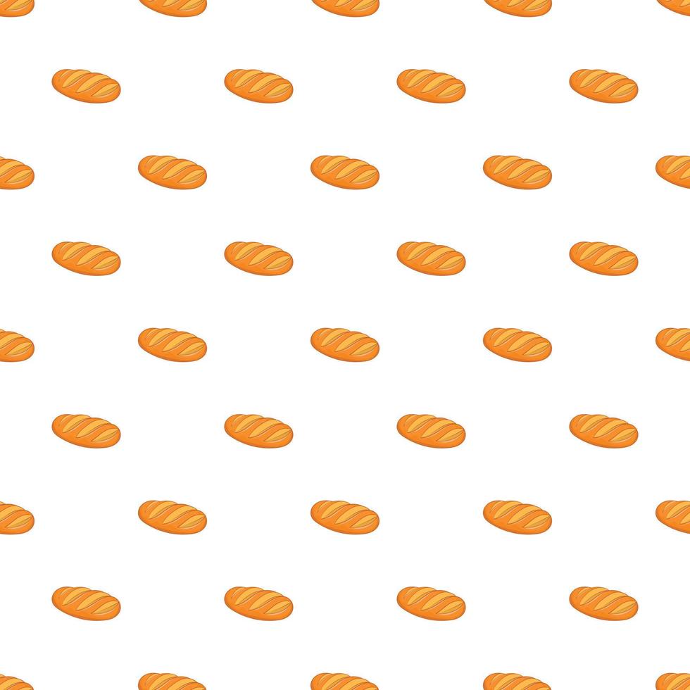Loaf bread pattern, cartoon style vector