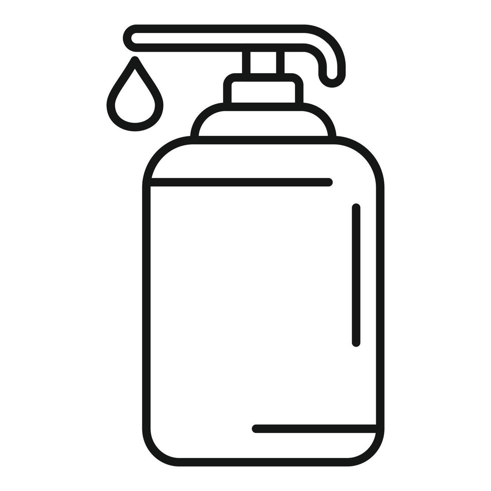 Soap dispenser icon outline vector. Family doctor vector