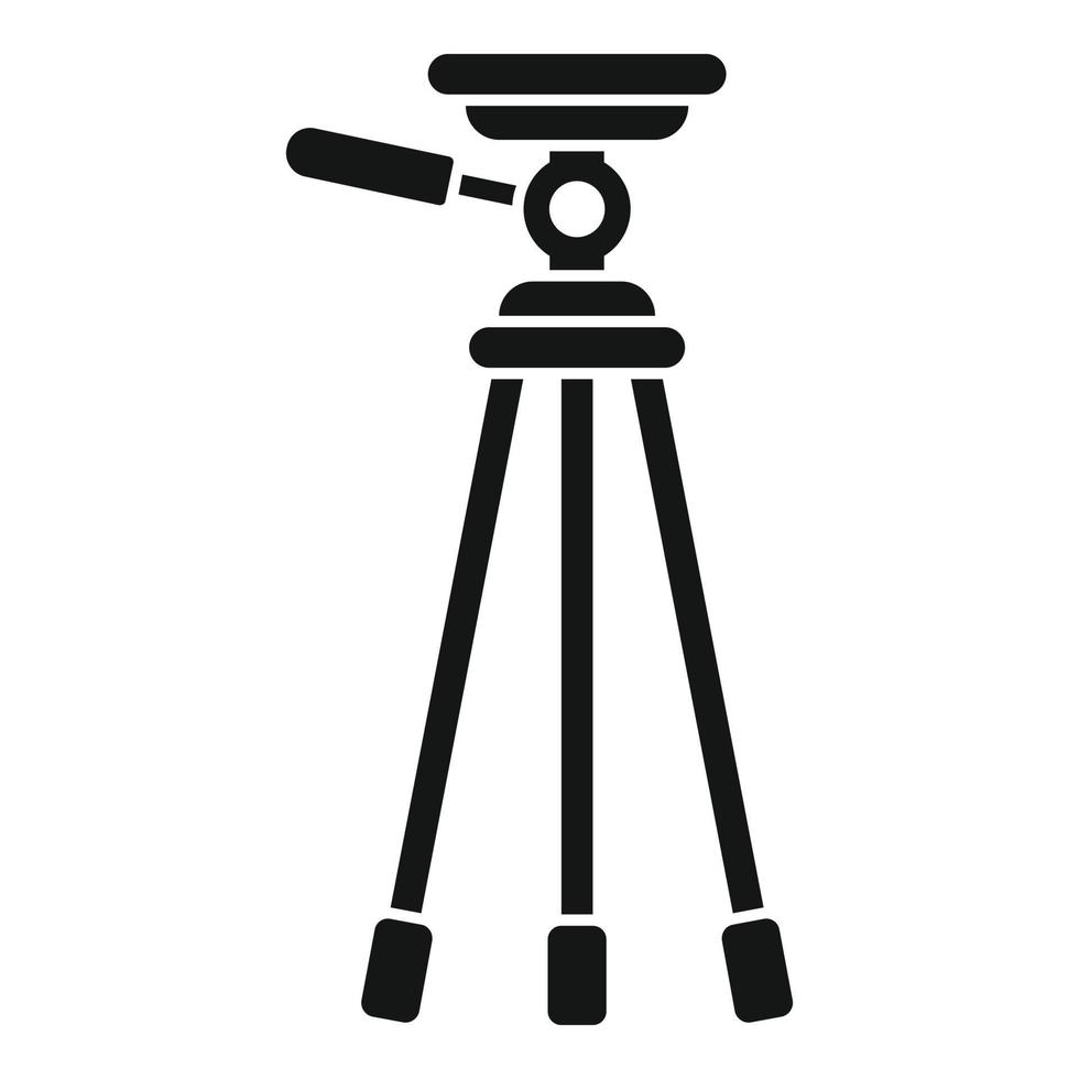 Mobile tripod icon simple vector. Camera video phone stand vector