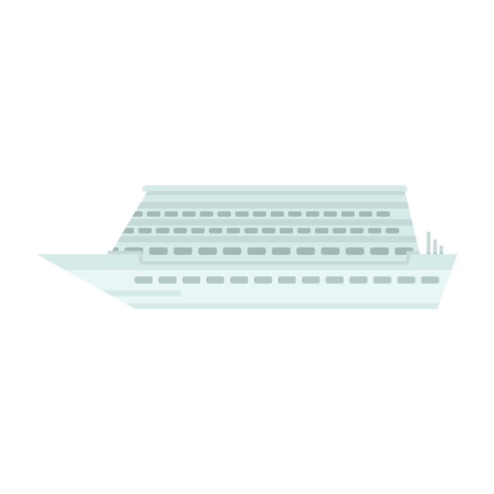 Naval cruise icon flat isolated vector