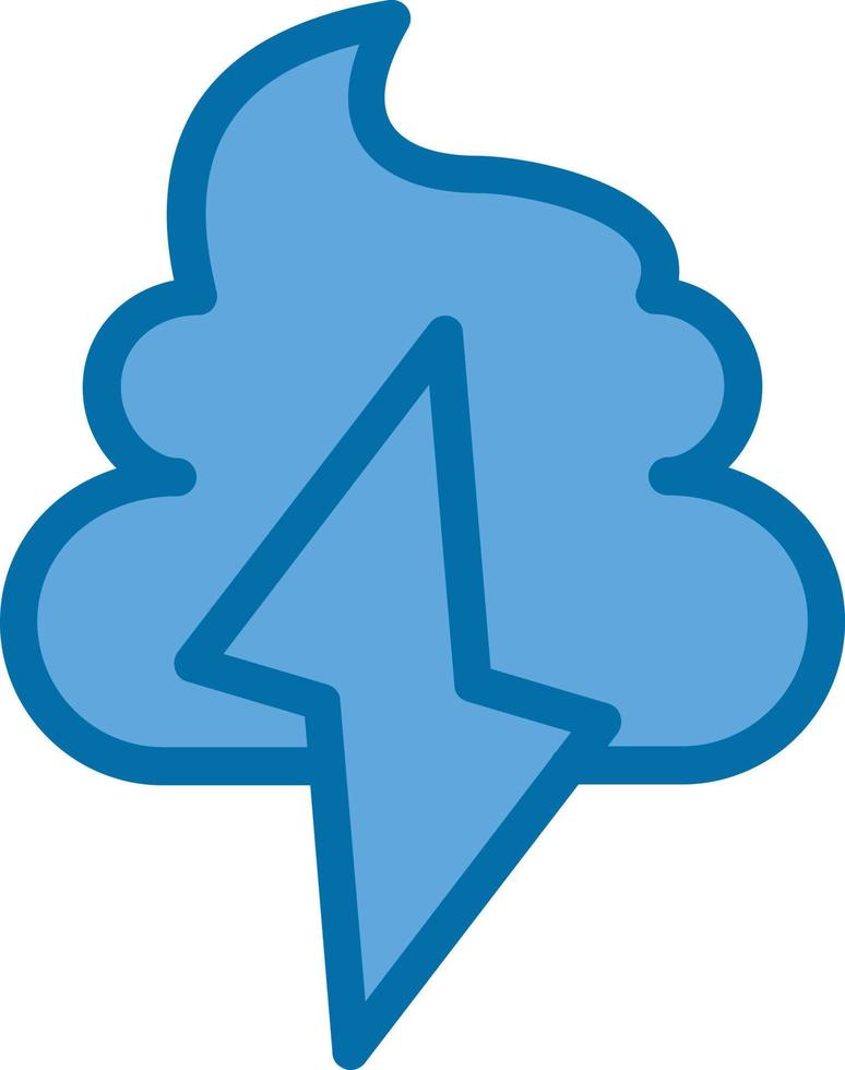diseño de icono de vector de tormenta de caca