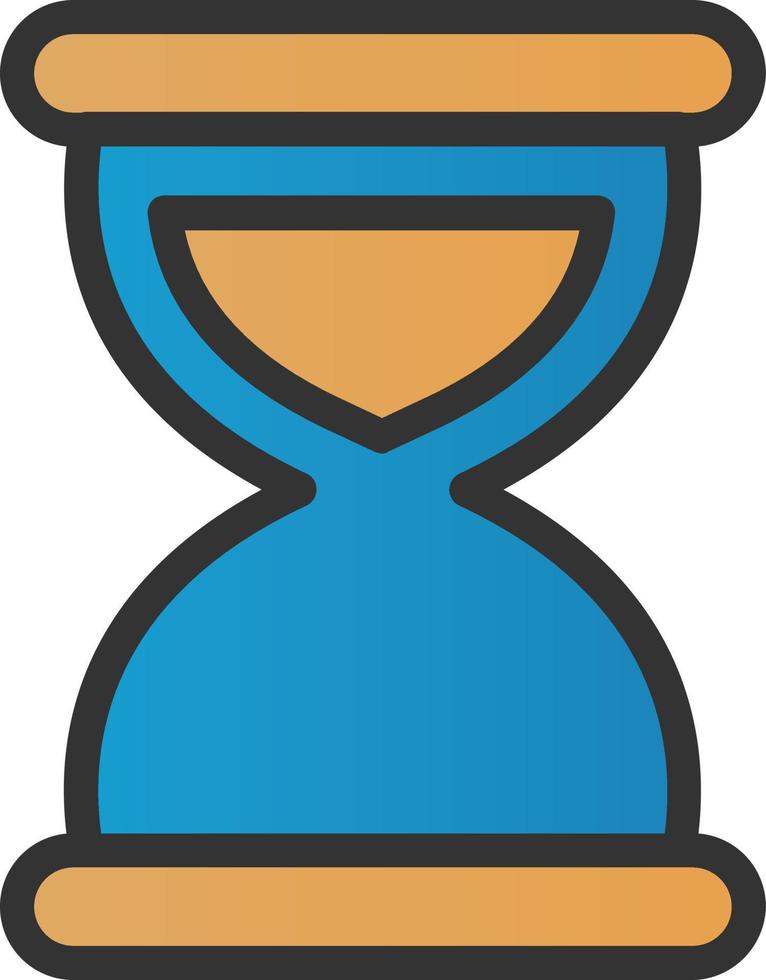 Hourglass Start Vector Icon Design