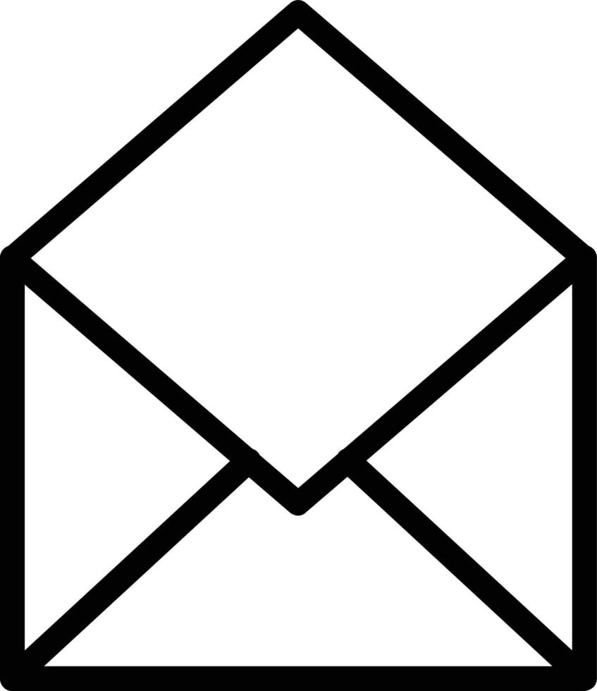 Envelope Open Vector Icon Design