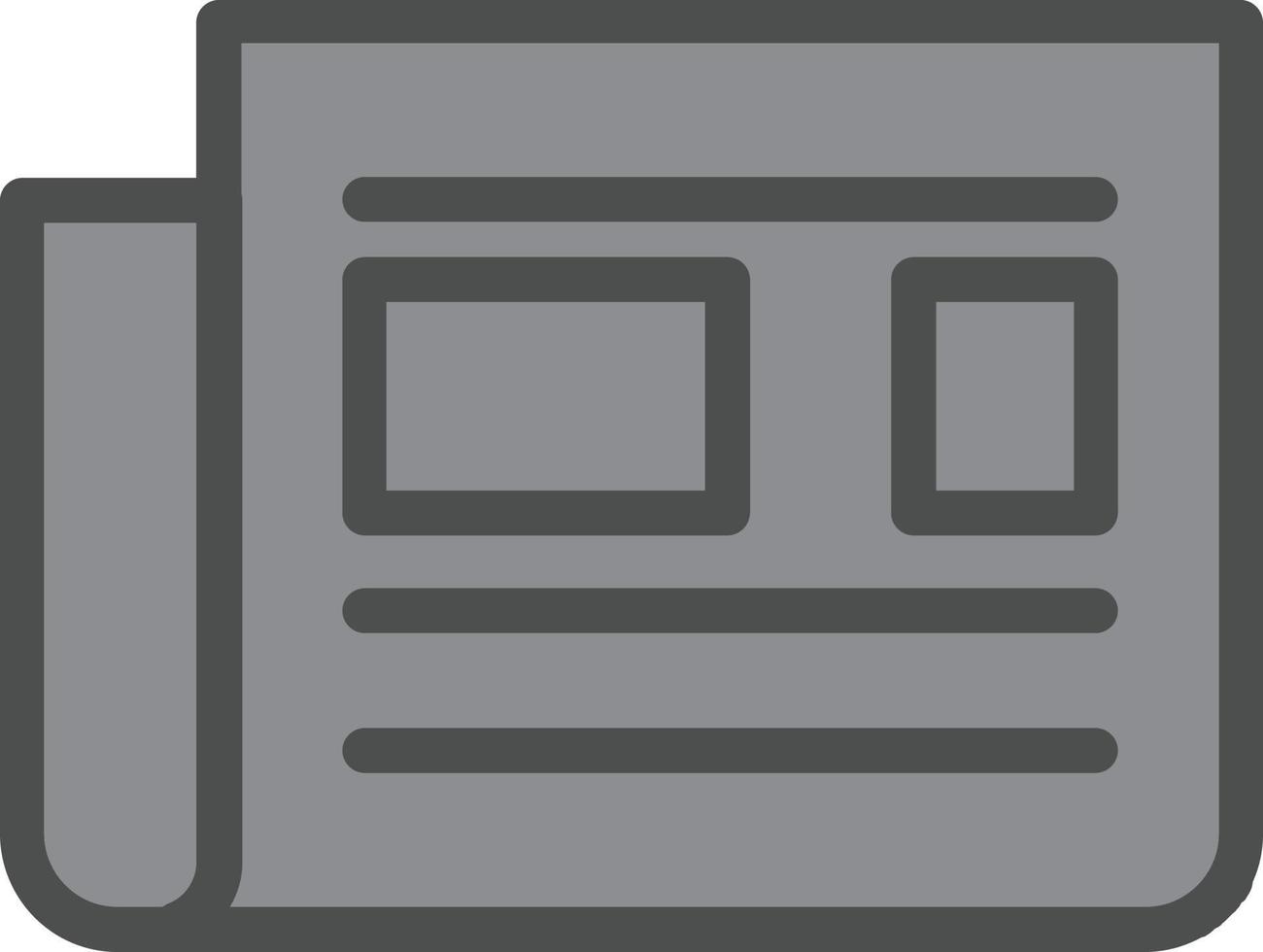 Newspaper Vector Icon Design