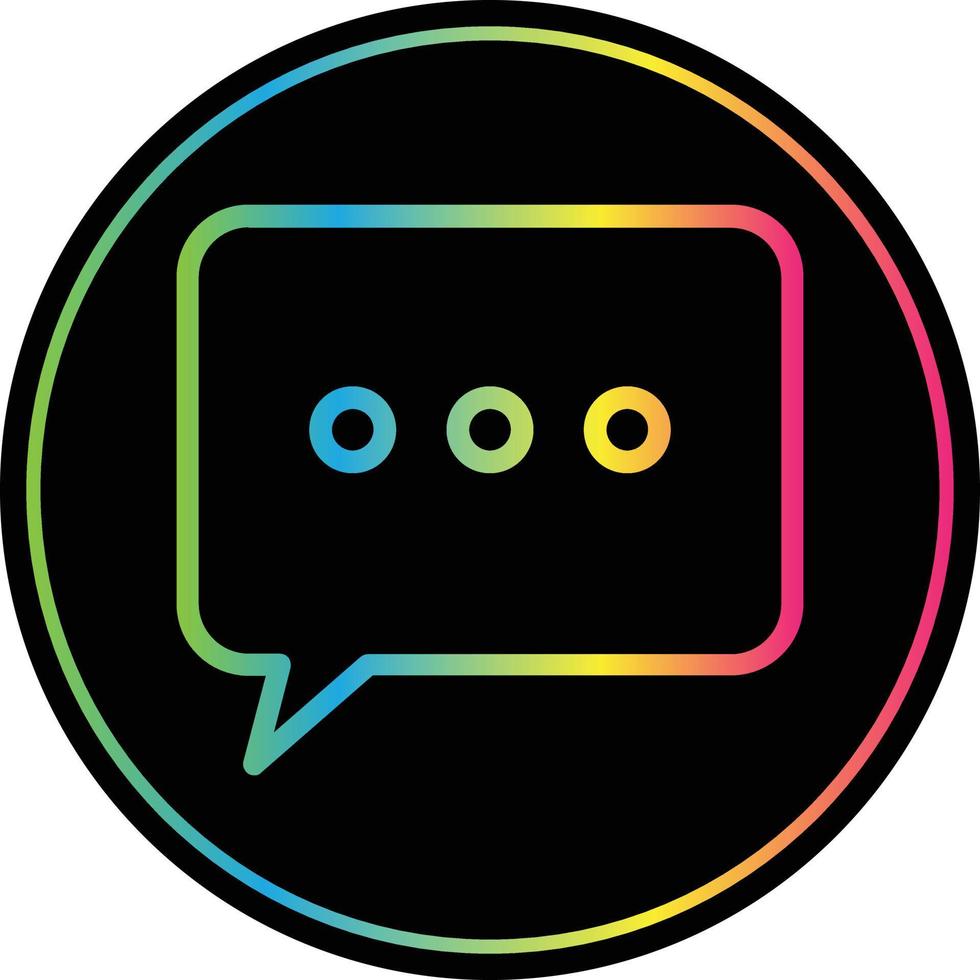 Comment Dots Vector Icon Design