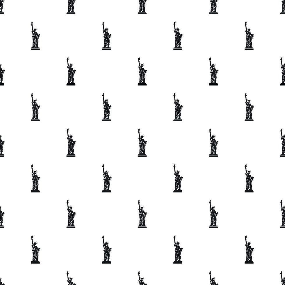 Statue of liberty pattern, simple style vector
