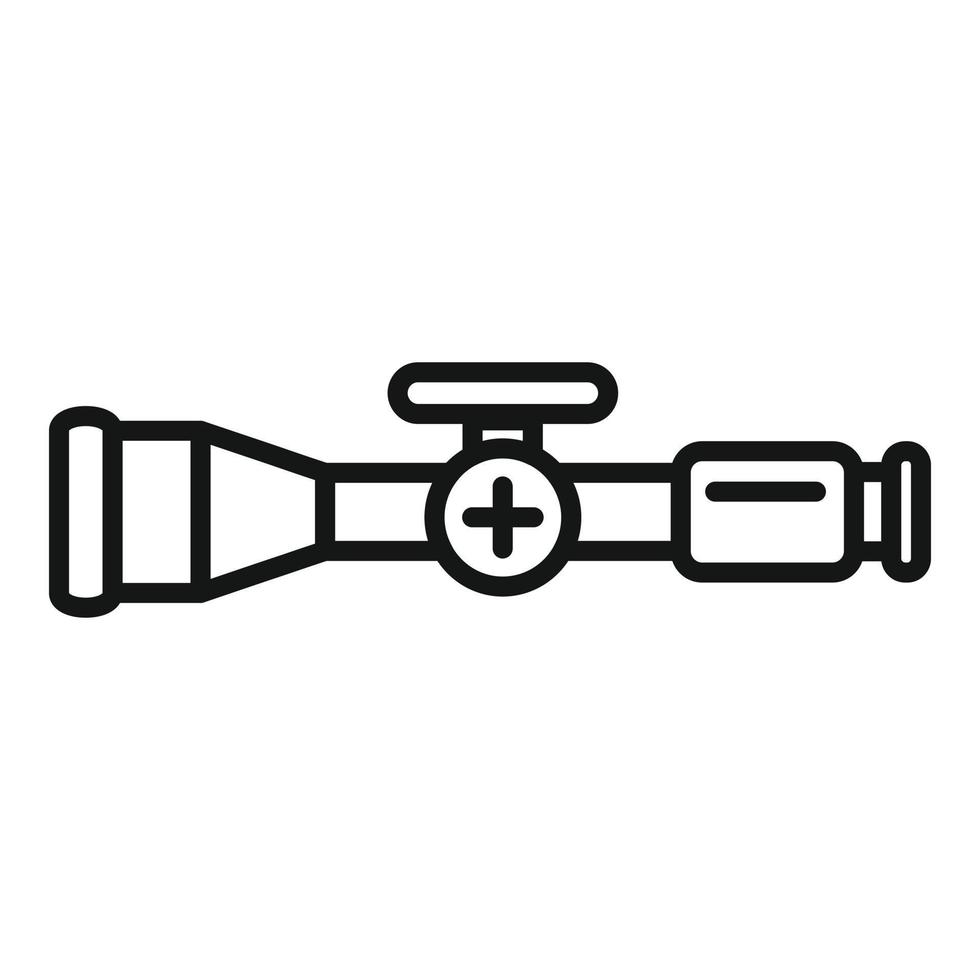 Sniper target icon outline vector. Cross sight vector