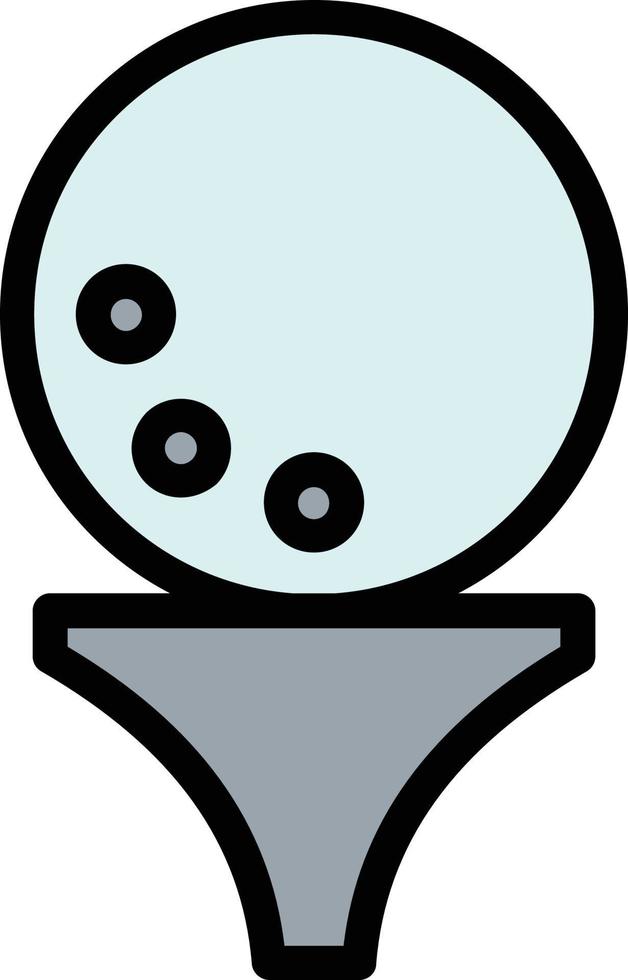 Golf Ball Vector Icon Design