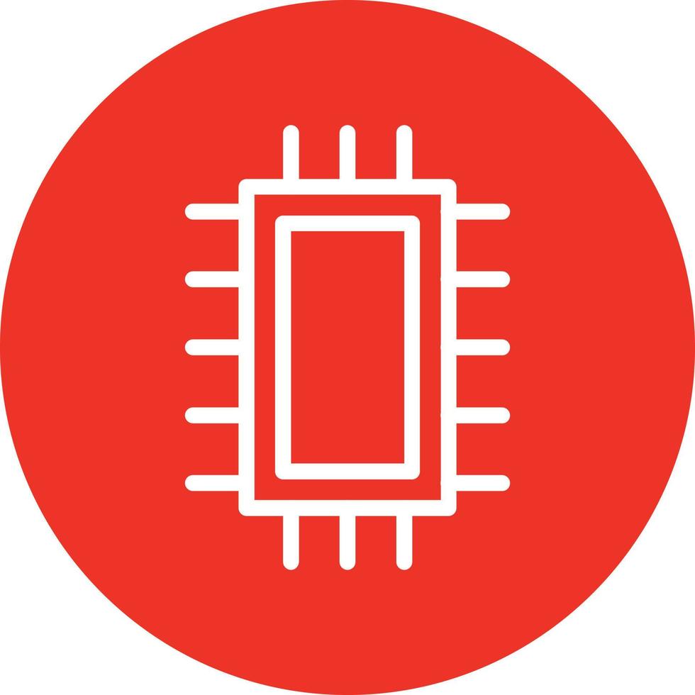 diseño de icono de vector de microchip