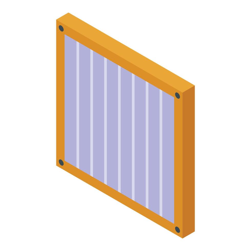 Wall air filter icon isometric vector. Clean virus vector