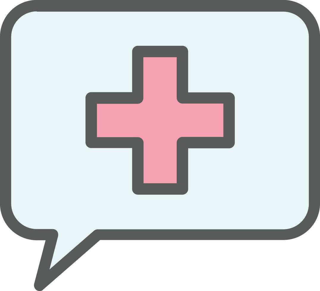 Comment Medical Vector Icon Design