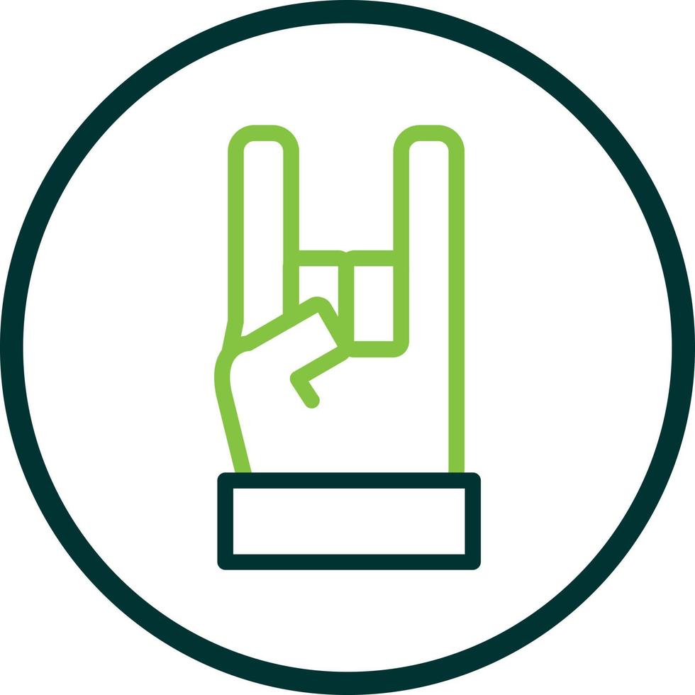 Hand Rock Vector Icon Design