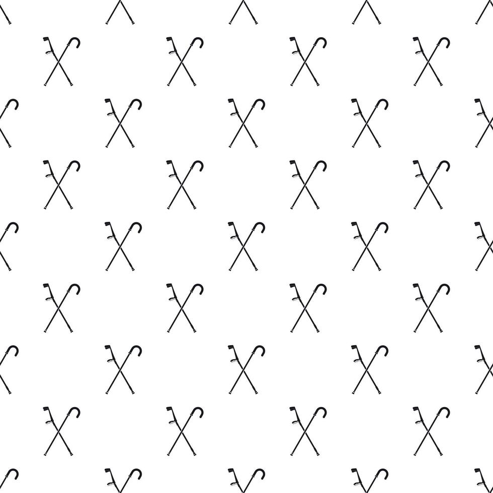 Walking cane pattern, simple style vector