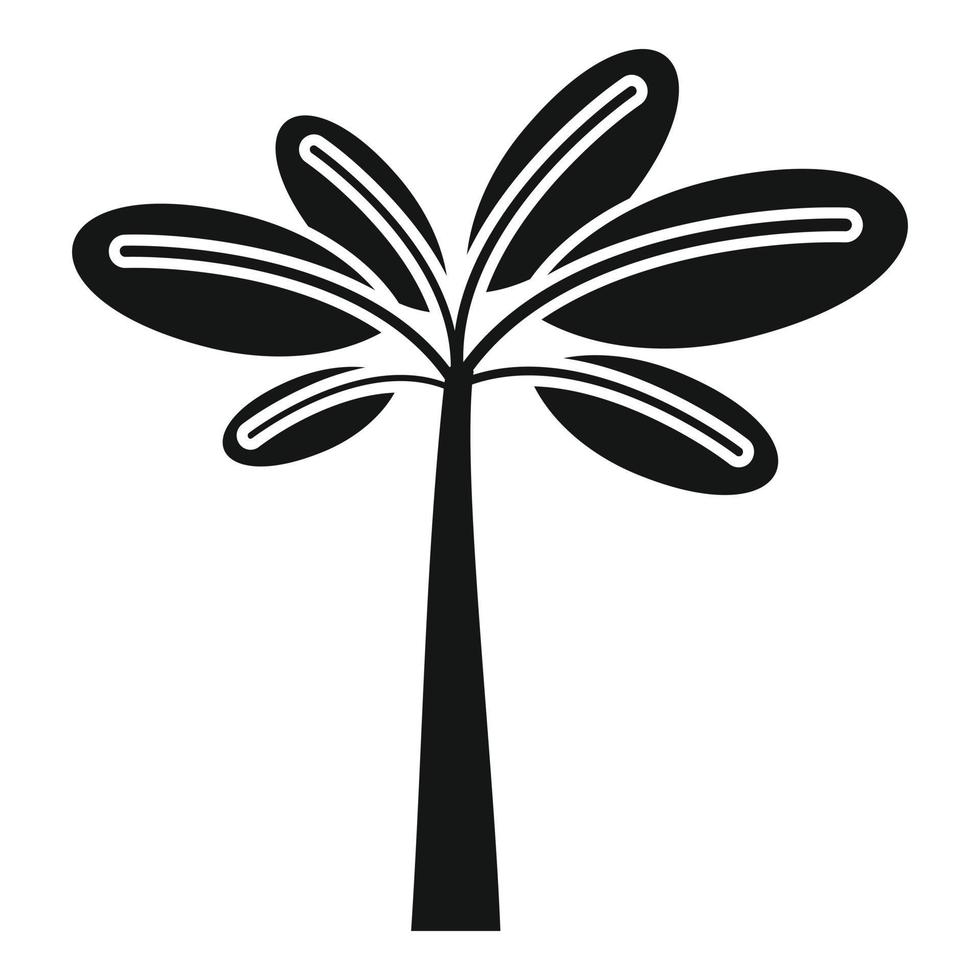 icono de palma exótica vector simple. árbol de coco