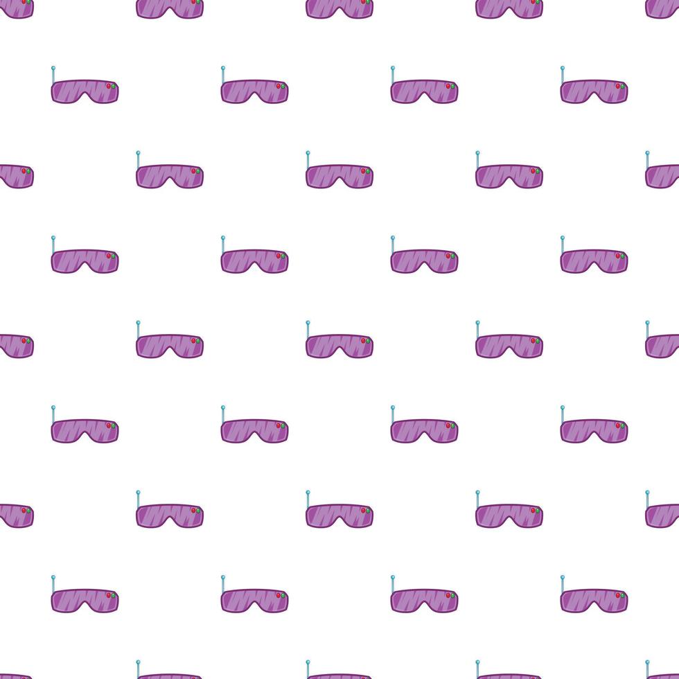 Glasses for virtual reality pattern, cartoon style vector