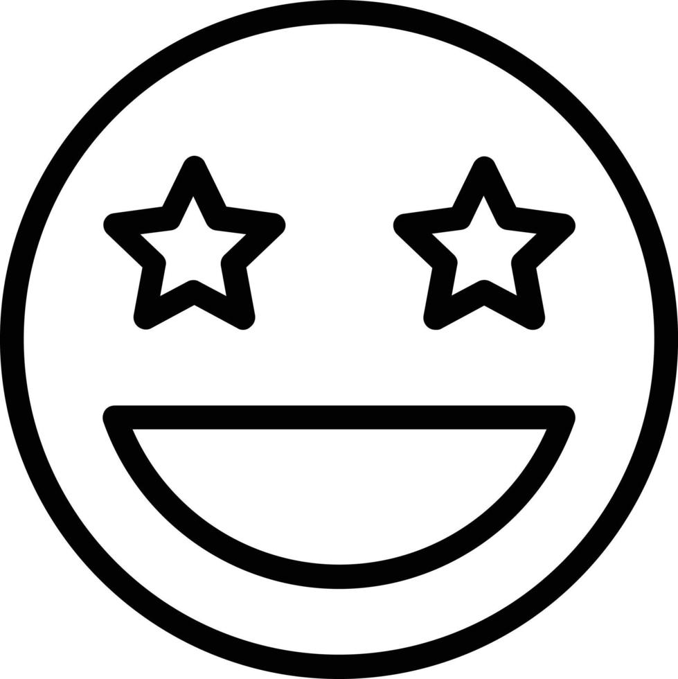Grin Stars Vector Icon Design