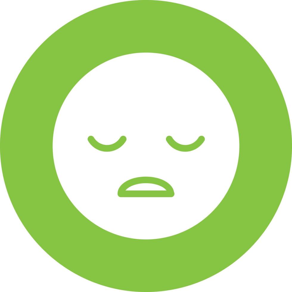 Frown Open Vector Icon Design