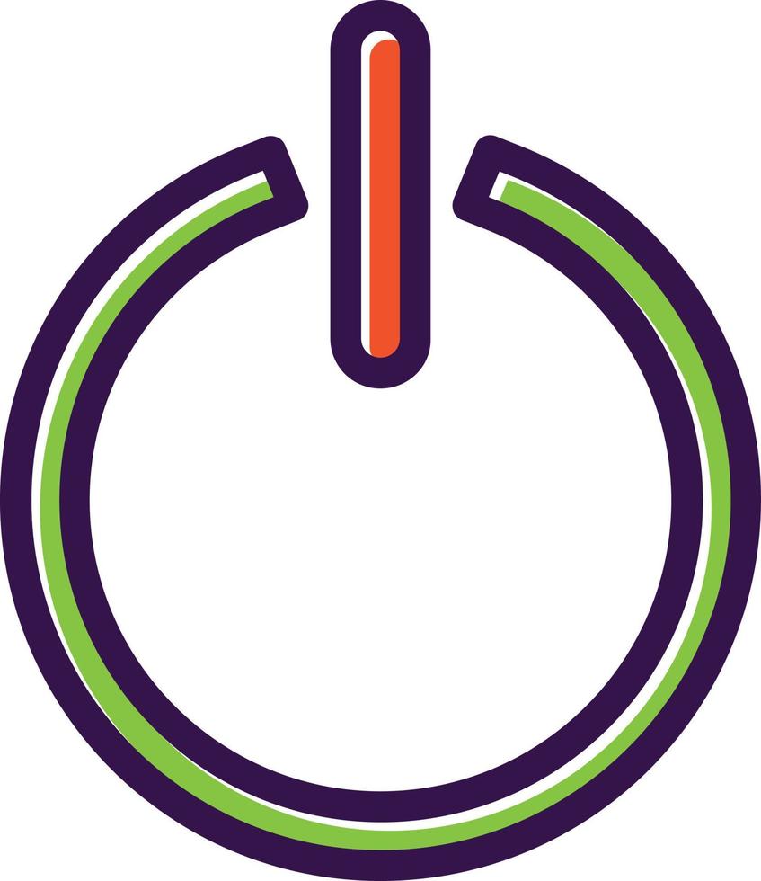 Power Off Vector Icon Design