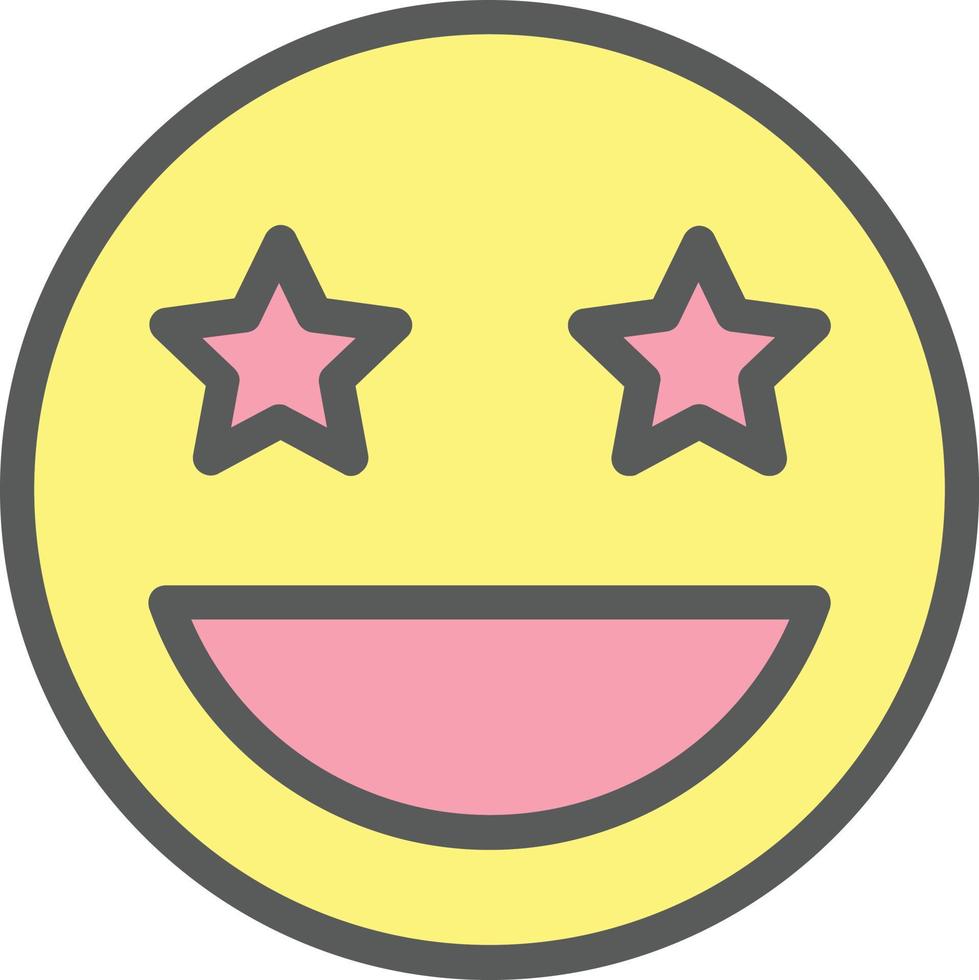 Grin Stars Vector Icon Design