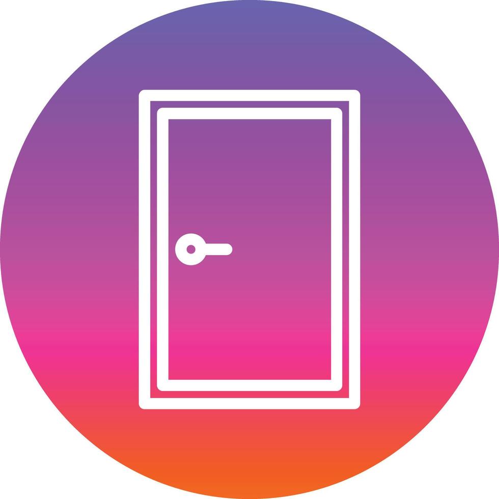 Door Closed Vector Icon Design