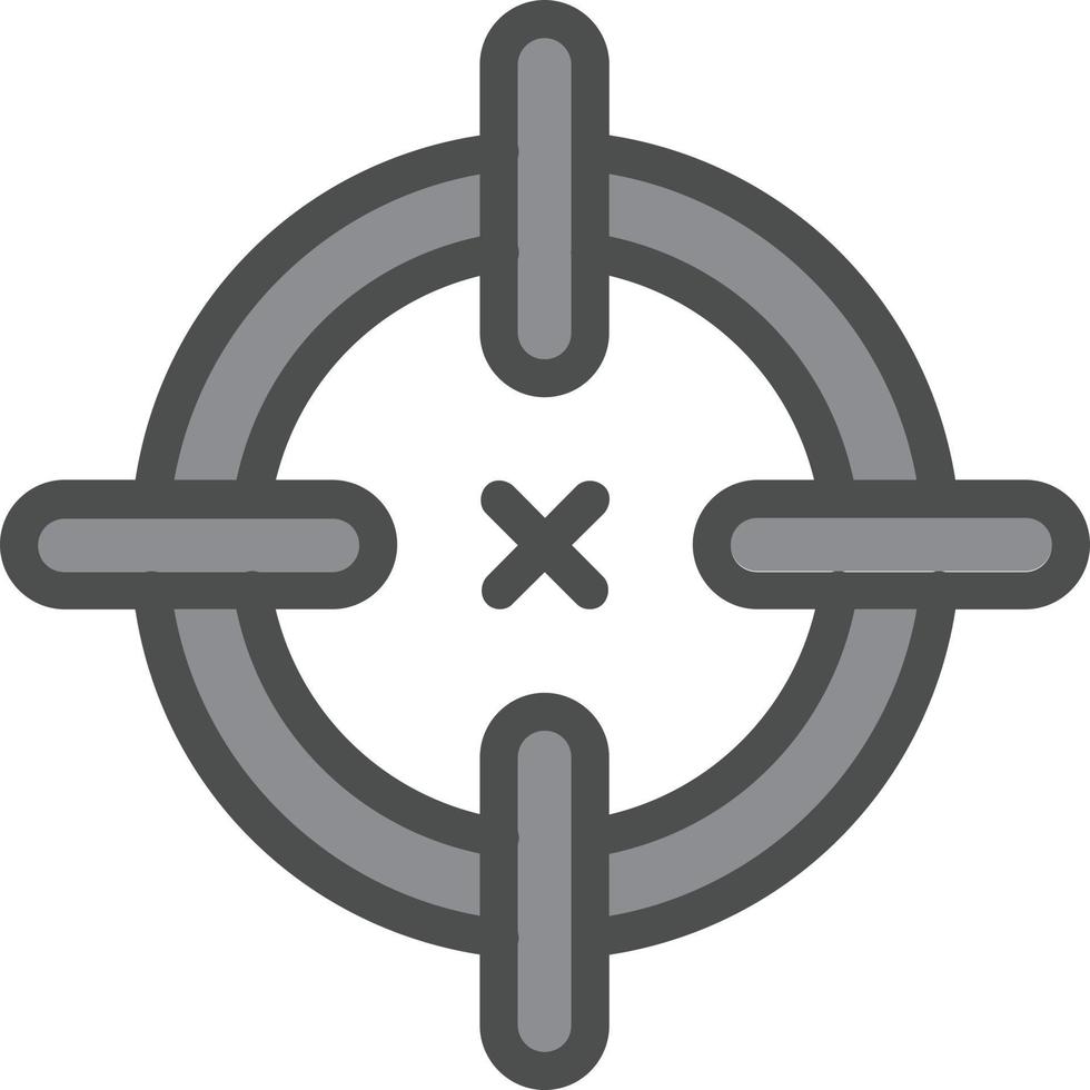Crosshairs Vector Icon Design