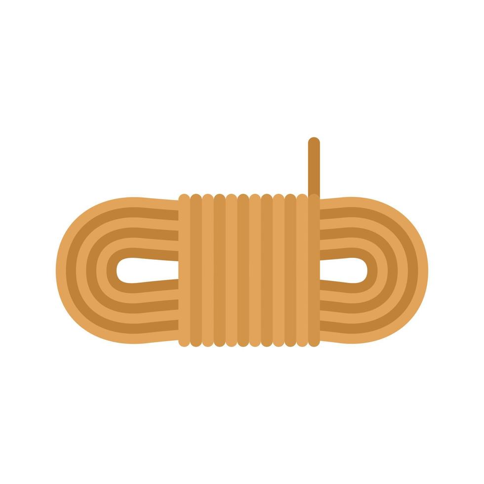 Hiking rope icon flat isolated vector
