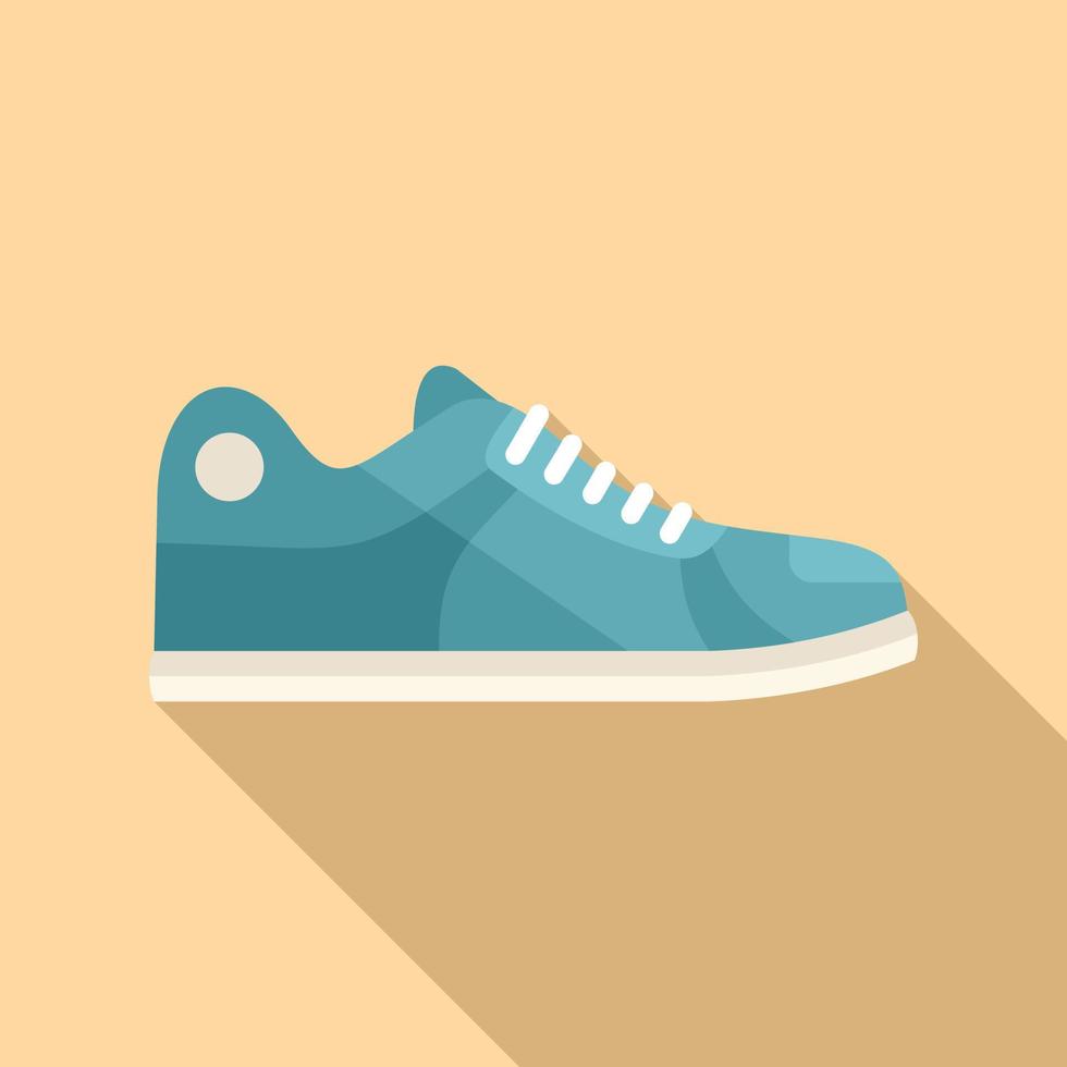 vector plano de icono de zapatillas hipster. zapato deportivo