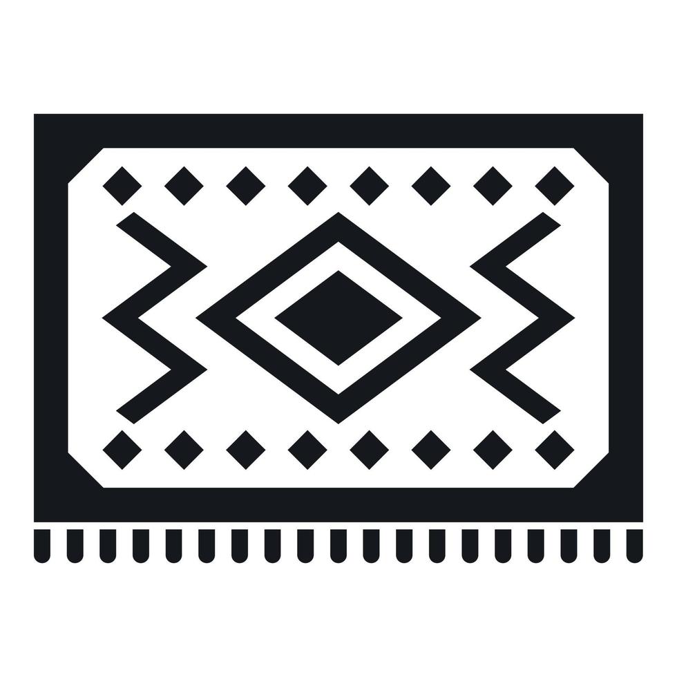 Turkish carpet icon, simple style vector