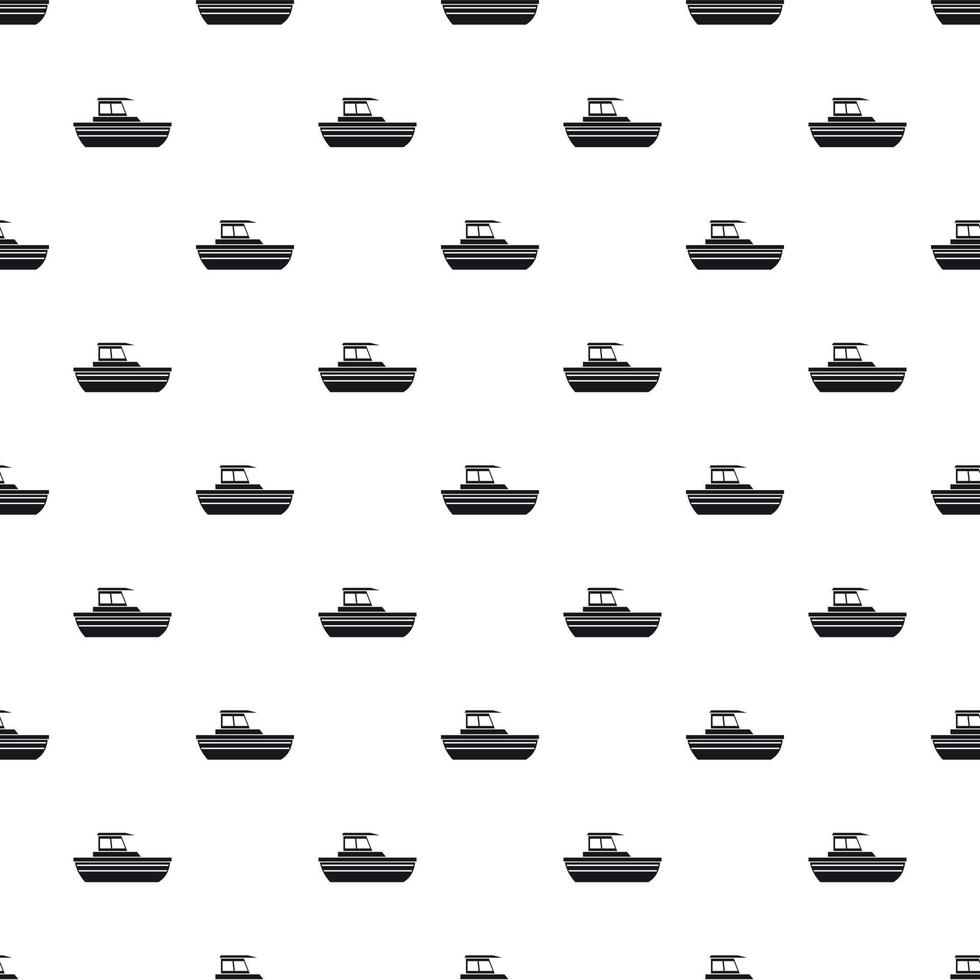 Motor boat pattern, simple style vector