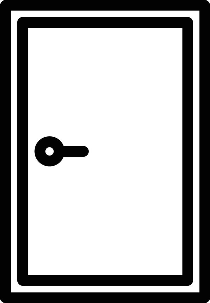 Door Closed Vector Icon Design