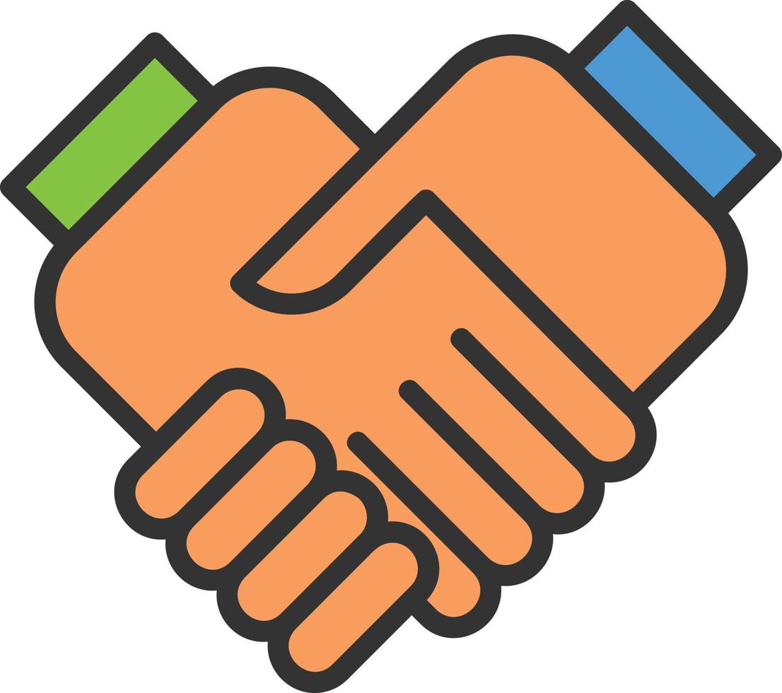 Handshake Vector Icon Design