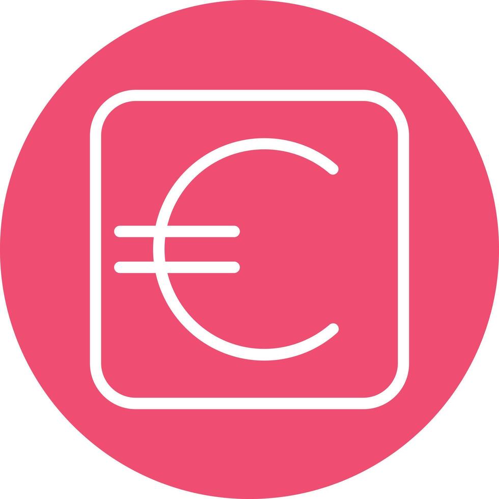 diseño de icono de vector de signo de euro