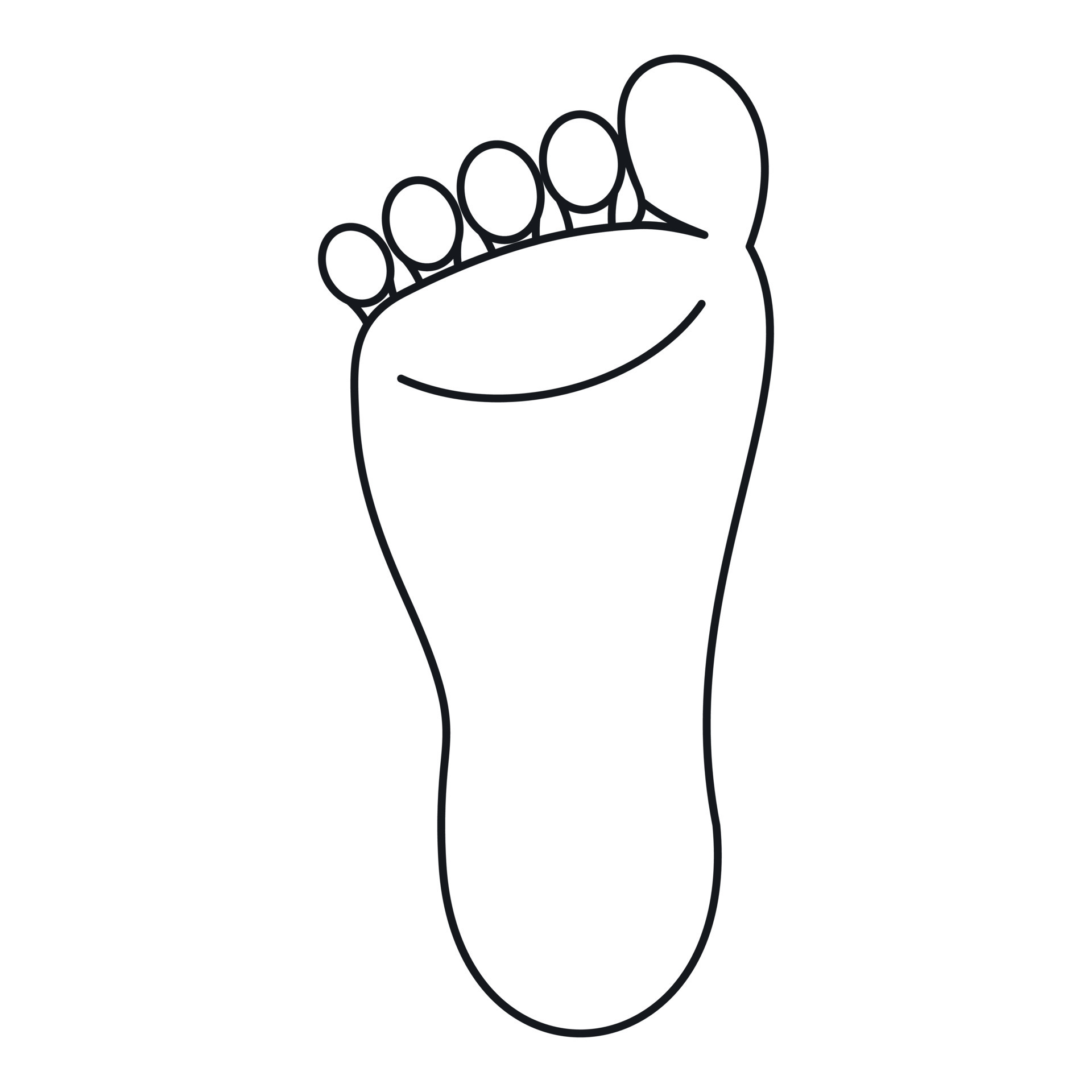 Foot icon, simple style 14917484 Vector Art at Vecteezy