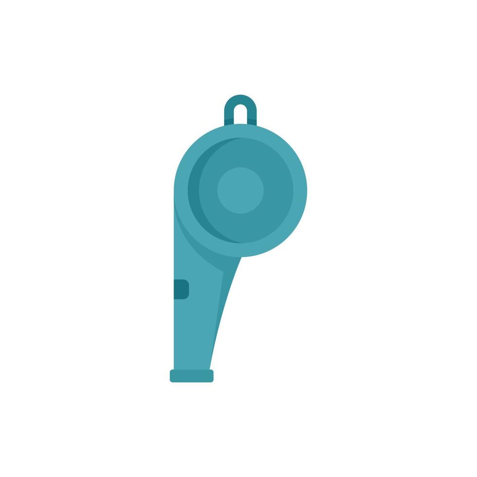 Sport whistle icon flat isolated vector
