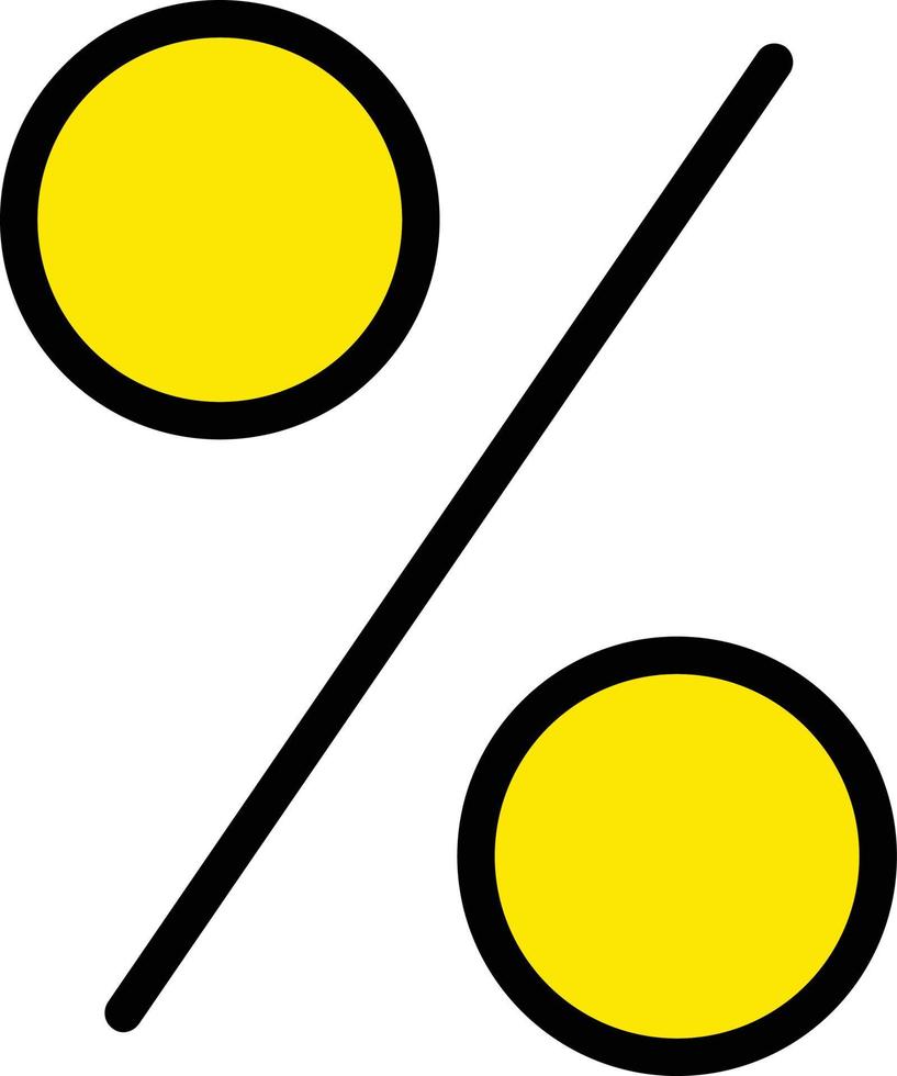 Percent Vector Icon Design