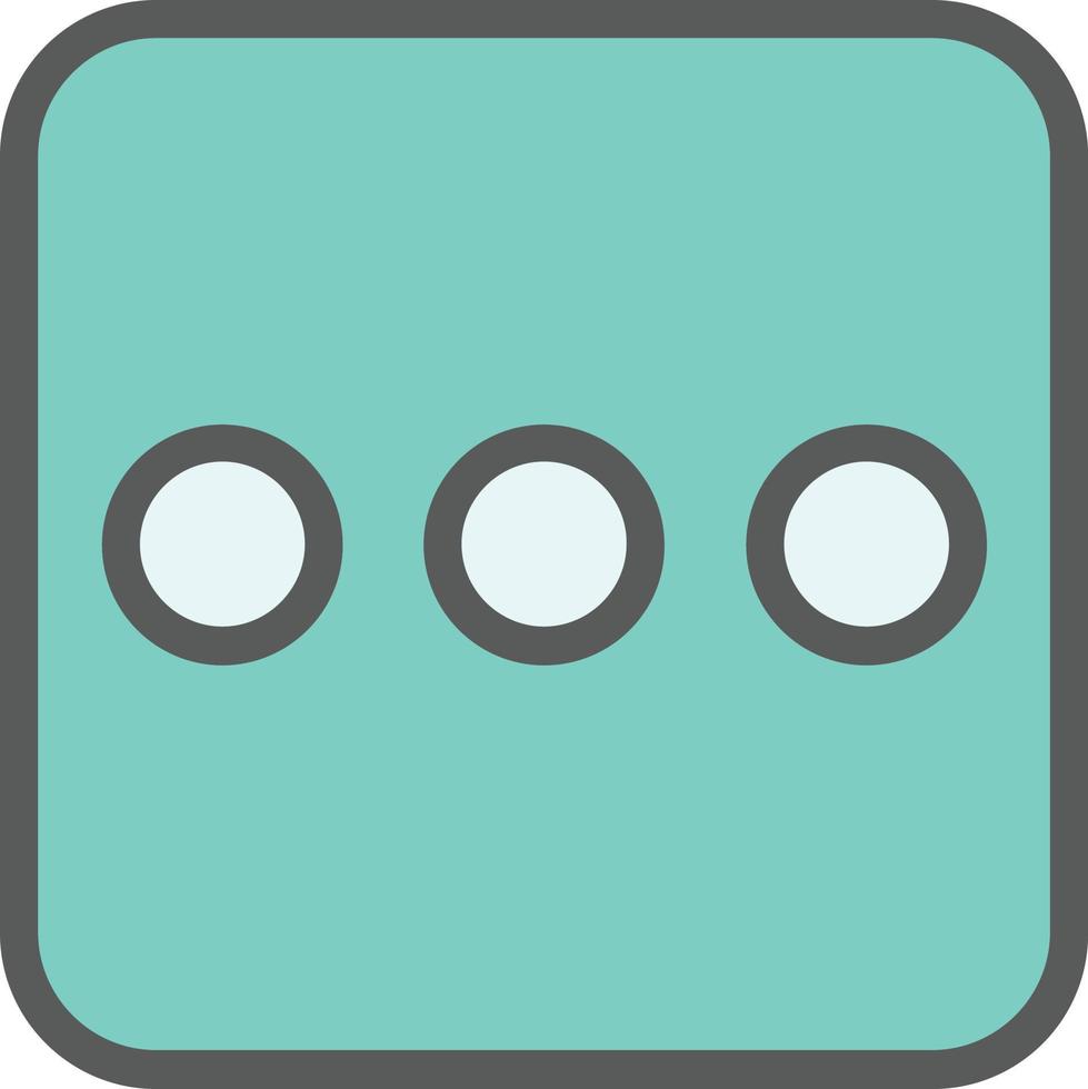 Ellipsis H Vector Icon Design