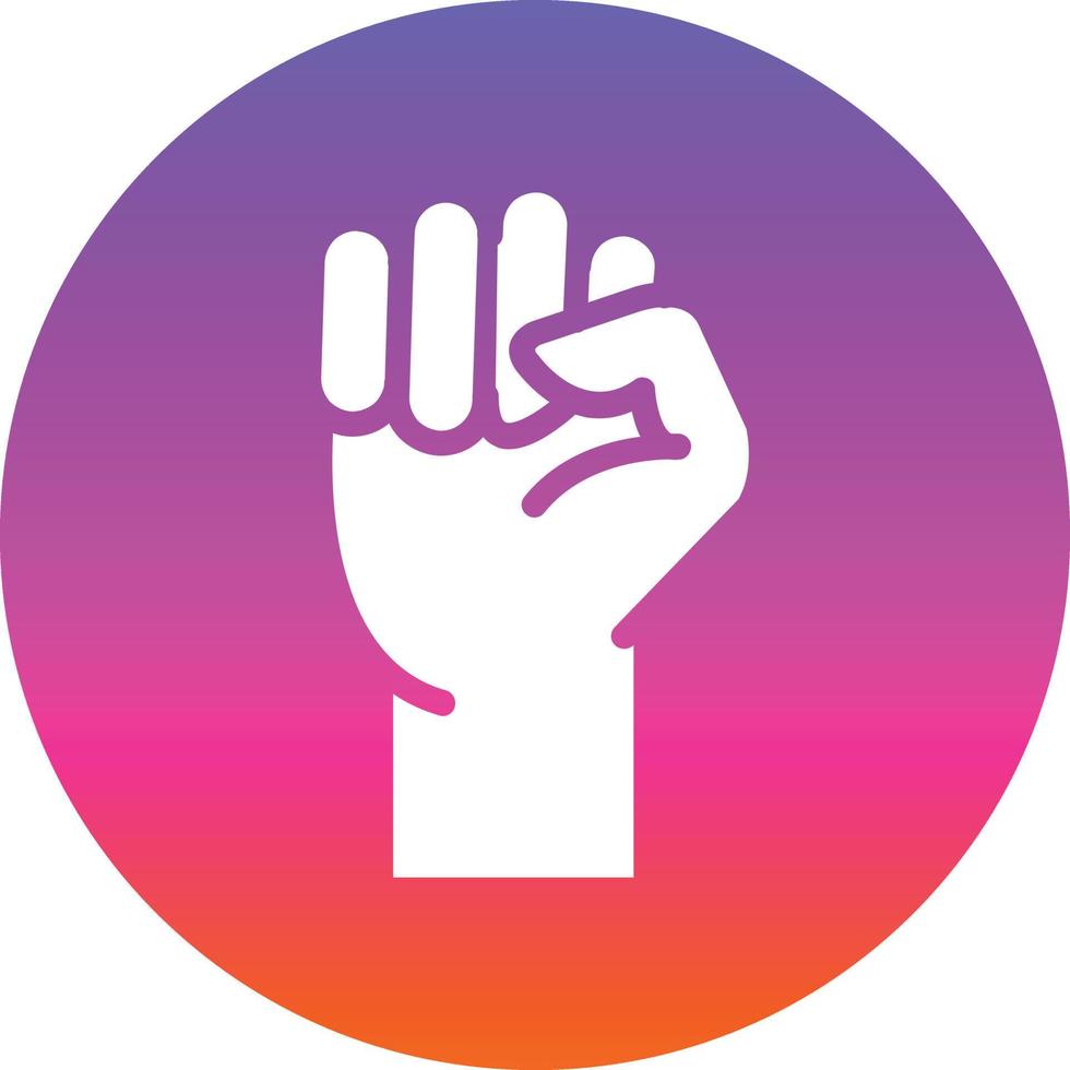 Fist Raised Vector Icon Design