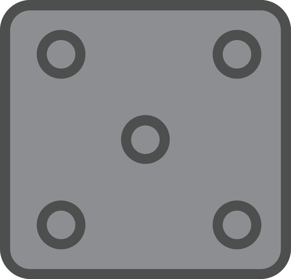 Dice Five Vector Icon Design