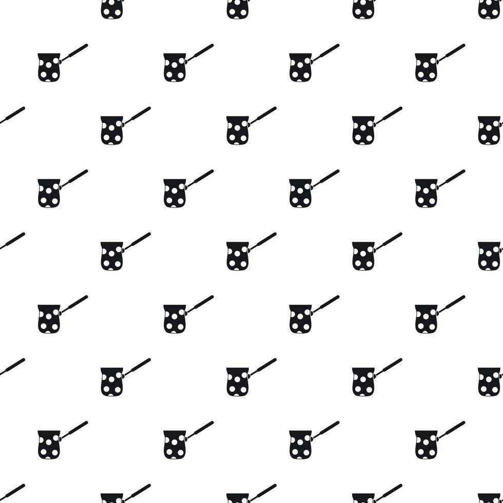 Turk with white polka dots pattern, simple style vector