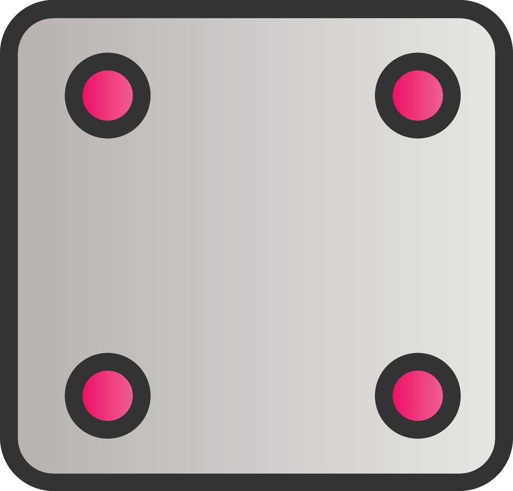 Dice Four Vector Icon Design