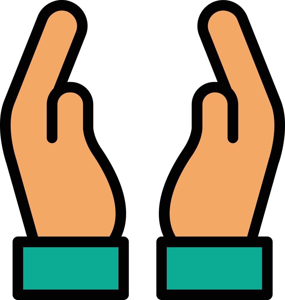 Hand Holding Vector Icon Design