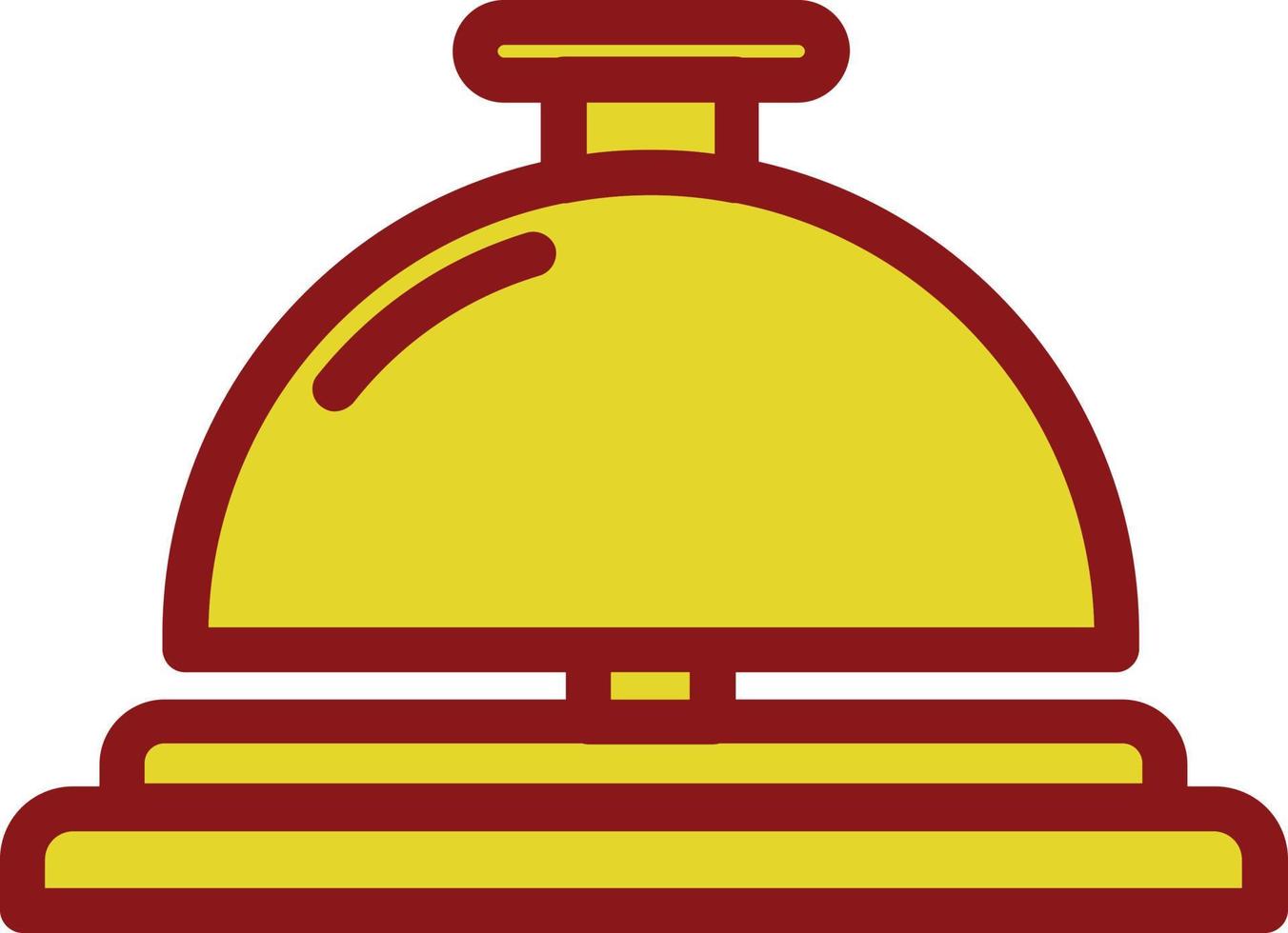 diseño de icono de vector de campana de conserjería